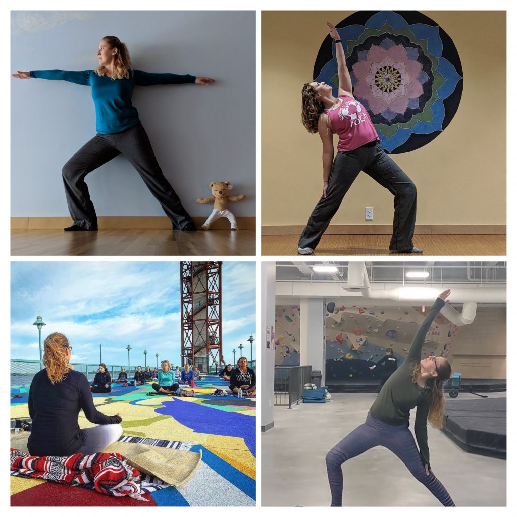 4 square of yoga poses
