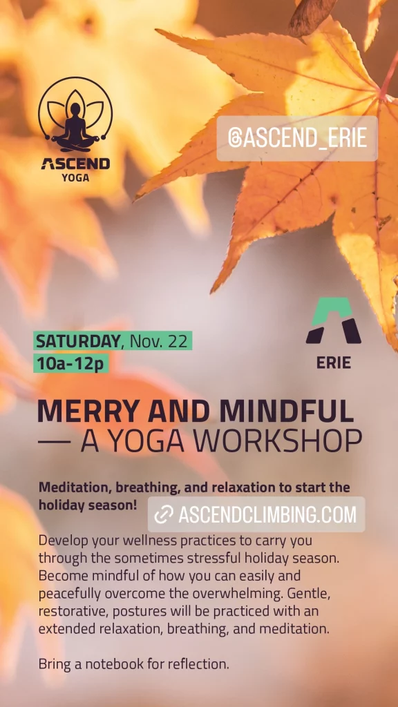 Merry and Mindful - a yoga workshop